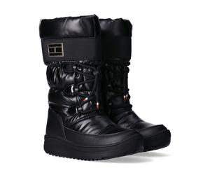 Winterboots TOMMY HILFIGER, Mädchen, Gr. 30, schwarz, Synthetik, Textil, Schuhe Winterboots, Snowboots, Boots mit Schnürung (66051641-30) schwarz