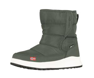 Winterboots TROLLKIDS "KIDS KONGSBERG WINTER BOOTS", Jungen, Gr. 38, grün (dusky olive), Synthetik, Textil, Schuhe Winterboots, mit profiliertem Laufsohlenprofil, mit Gummilaufsohle, für Kinder (98273