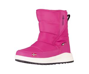 Winterboots TROLLKIDS "KIDS KONGSBERG WINTER BOOTS", Mädchen, Gr. 36, pink (schwarz pink), Synthetik, Textil, Schuhe Winterboots, mit profiliertem Laufsohlenprofil, wasserdicht, für Kinder (49250839-3