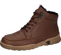 Winterboots WALDLÄUFER "H-LINO", Herren, Gr. 10 (44,5), tabak, Nappaleder, unifarben, Schuhe Winterboots, Schürboots, Stiefelette, Bequemschuh in Komfortweite H (= sehr weit) (32391528-10) tabak