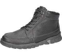Winterboots WALDLÄUFER "H-LINO", Herren, Gr. 9 (43), schwarz, Nappaleder, unifarben, Schuhe Winterboots, Schürboots, Stiefelette, Bequemschuh in Komfortweite H (= sehr weit) (61709705-9) schwarz
