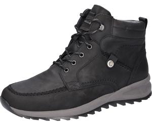 Winterboots WALDLÄUFER "HELLE", Herren, Gr. 9 (43), schwarz, Nubukleder, Schuhe Winterboots, mit Lammfellfutter, H-Weite (65443164-9) schwarz