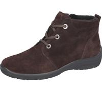 Winterboots WALDLÄUFER "HESNA", Damen, Gr. 8 (42), braun (dunkelbraun), Veloursleder, unifarben, Schuhe Winterboots, Stiefelette, Schnürboots in Komfortweite H = sehr weit (83648406-8) dunkelbraun