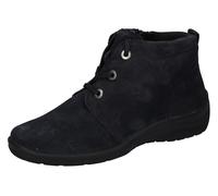Winterboots WALDLÄUFER "HESNA", Damen, Gr. 8,5 (42,5), blau (nachtblau), Veloursleder, unifarben, Schuhe Winterboots, Stiefelette, Schnürboots in Komfortweite H = sehr weit (27474955-8,5) nachtblau