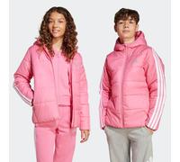 Winterjacke ADIDAS SPORTSWEAR "J ESS 3S JKT", Jungen, Gr. 152, pink fusion, weiß, Obermaterial: 100% Polyester, normal, Jacken Winterjacke (25339548-152) pink fusion, weiß