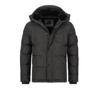 Winterjacke ALESSANDRO SALVARINI "ASEzkimo", Herren, Gr. XXL, grau (dunkelgrau), Obermaterial: 100% Polyester. Innenseite: 100% Polyester. Futter: 100% Polyester. Fellimitat: 100% Polyester, Jacken Wi