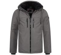 Winterjacke ALESSANDRO SALVARINI "ASMori" Gr. XL, grau (dunkelgrau) Herren Jacken Übergangsjacken mit warmem Teddyfell (73121926-XL)