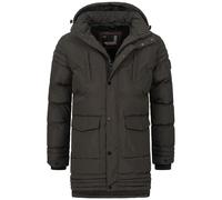 Alessandro Salvarini Herren Winterjacke AS285 mit Teddyfell & abnehmbarer Kapuze M