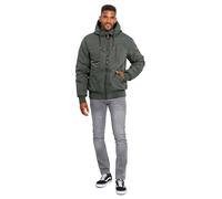 Winterjacke ALESSANDRO SALVARINI "ASWeighty", Herren, Gr. M, grau (anthrazit), Obermaterial: 100% Polyester; Innenseite: 100% Polyester; Futter: 100% Polyester, Jacken Winterjacke, mit weichem Teddyfe