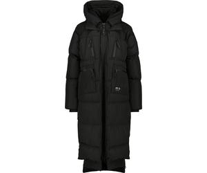 Winterjacke ALIFE & KICKIN "Damen RihannaAK A Steppjacke, Winterjacke, gefütterte Jacke", Damen, Gr. M, moonless, 100% Polyester, oversize wadenlang, Rippbündchen, Jacken Winterjacke, Langer, warmer W
