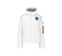 Winterjacke ALPHA INDUSTRIES "HP NASA Jacket", Herren, Gr. 3XL, weiß, Obermaterial: 100% Nylon, Lining/Füllung: 100% Polyester, Jacken Winterjacke (47164565-XXXL) weiß