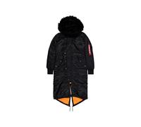 Alpha Industries Long Fishtail Jacke XS Black