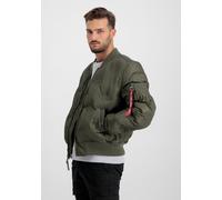 Alpha Industries Herren Bomberjacke MA-1 Emb. Logo Puffer dark olive L