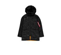 Winterjacke ALPHA INDUSTRIES "N-3B VF 59 Vintage Fit W", Damen, Gr. M, schwarz (schwarz, schwarz), Obermaterial: 100% Nylon; Futter: 100% Nylon; Füllung: 100% Polyester, Jacken Winterjacke (33366411-M