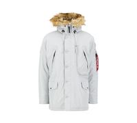 Winterjacke ALPHA INDUSTRIES "Polar Jacket", Herren, Gr. XL, grau (pastel grau), Obermaterial: 53% Nylon, 47% Polyester. Futter: 100% Nylon. Füllung: 100% Polyester, Jacken Winterjacke (39245421-XL) p