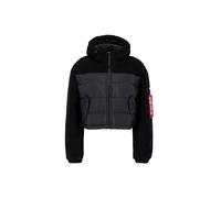 Winterjacke ALPHA INDUSTRIES "Teddy Puffer W", Damen, Gr. XL, schwarz, Obermaterial: 100% Polyester; Futter: 100% Polyester; Füllung: 100% Polyester, Jacken Winterjacke (38907460-XL) schwarz