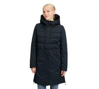 Winterjacke AMBER & JUNE "Damen Kunstdaune", Damen, Gr. 34, blau (dunkelblau), Obermaterial: 100% Polyester. Besatz: 100% Polyamid. Futter: 100% Polyamid. Füllung: 100% Polyester. Ärmelfutter: 100% Po