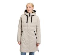Winterjacke AMBER & JUNE "Damen Kunstdaune", Damen, Gr. 38, beige, Obermaterial: 100% Polyester; Besatz: 100% Polyamid; Futter: 100% Polyamid; Füllung: 100% Polyester; Ärmelfutter: 100% Polyester, ger