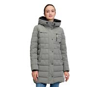 Winterjacke AMBER & JUNE "Damen mit Kapuze", Damen, Gr. 44, grau (salvia), Obermaterial: 100% Polyester. Besatz: 100% Polyamid. Futter: 100% Polyamid. Füllung: 100% Polyester. Ärmelfutter: 100% Polyes
