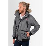 Winterjacke ARCTIC SEVEN "ASArthuro", Herren, Gr. S, grau, Obermaterial: 100% Polyester; Innenseite: 100% Polyester; Futter: 100% Polyester; Fellimitat: 100% Polyester, Jacken Winterjacke, mit abnehmb