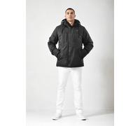 Arctic Seven Herren Winterjacke (S-3XL) - 4 Taschen, Kapuze innen mit Teddyfell, hochschließender Kragen, Warme Jacke Männer - AS-426 (XL, Schwarz)