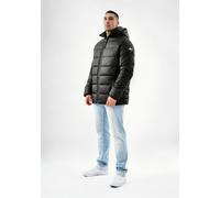 Arctic Seven Herren Winterjacke (S-3XL) - Wind- & Wasserabweisend, abnehmbare Kapuze, 4 Taschen, Steppjacke, Warme Jacke Männer - AS-420 (L, Schwarz)
