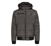 Blend Boris Herren Winter Jacke Steppjacke Winterjacke gefüttert mit Stehkragen und Abnehmbarer Gefütterter Kapuze, Größe:L, Farbe:Black (70155)