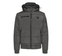 BLEND Boris Herren Winterjacke Jacke mit Stehkragen und abnehmbarer gefütterter Kapuze, Größe:S, Farbe:Granite (70147)