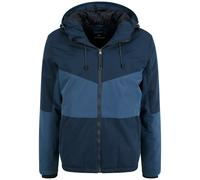 Winterjacke BLEND "BHFoma", Herren, Gr. XXL, blau (marineblaus), 100% Polyester, gemustert, regular fit normal, Rundhals, weit elastischer Bund, Jacken, Stilvolle Herren Winterjacke mit Kapuze (524066