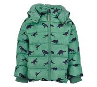 Winterjacke BLUE SEVEN "Jungen Winterjacke mit abnehmbarer Kapuze", Jungen, Gr. 134, grün (7471, tanne), 100% Polyester, Basic normal, hoch geschlossener Ausschnitt, gerader Abschluss, Jacken Winterja