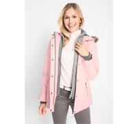Winterjacke BONPRIX "Winterjacke in 2-in1 Optik", Damen, Gr. 40, rosa (perlrosa), Web, Obermaterial: 100% Polyester. Futter: 100% Polyester. Kapuzenfutter: 100% Polyester, unifarben, slim fit Po-bedec