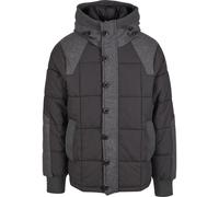 Winterjacke BRANDIT "Brandit Brandit Men Garret Jacket", Herren, Gr. M, grau (schwarz, antracite), 78% Baumwolle, 22% Polyamid, unifarben, normal, ohne Ausschnitt, Jacken Winterjacke (84501755-M) schw