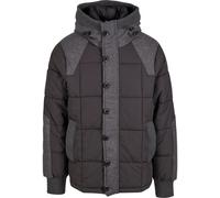 Winterjacke BRANDIT "Brandit Brandit Men Garret Jacket", Herren, Gr. XS, schwarz, antracite, 78% Baumwolle, 22% Polyamid, unifarben, normal, ohne Ausschnitt, Jacken Winterjacke (84501755-XS) schwarz, 