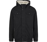 Winterjacke BRANDIT "Brandit Brandit Men Meadow Jacket", Herren, Gr. M, schwarz, 100% Baumwolle, unifarben, normal, ohne Ausschnitt, Jacken Winterjacke (31874928-M) schwarz