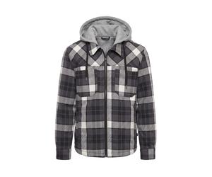 Winterjacke BRANDIT "Brandit Brandit Top Heavy Twill Jacket", Herren, Gr. 4XL, schwarz-weiß (schwarz, weiß, grau), 100% Baumwolle, kariert, normal, ohne Ausschnitt, Jacken Winterjacke (93898513-4XL) s