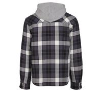 Winterjacke BRANDIT "Brandit Brandit Top Heavy Twill Jacket", Herren, Gr. L, schwarz, weiß, grau, 100% Baumwolle, kariert, normal, ohne Ausschnitt, Jacken Winterjacke (93898513-L) schwarz, weiß, grau