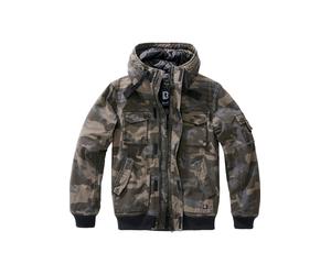Winterjacke BRANDIT "Brandit Herren Bronx Winter Jacket", Herren, Gr. XL, grün (schwarzcamo), 100% Baumwolle, unifarben, normal, ohne Ausschnitt, Jacken Winterjacke (76130238-XL) schwarzcamo