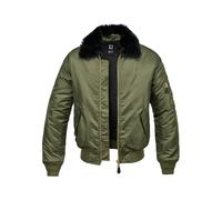 Winterjacke BRANDIT "Brandit Herren MA2 Jacket Fur Collar", Herren, Gr. 3XL, grün (olive), 100% Polyamid, unifarben, normal, amerikanischer Ausschnitt, Jacken Winterjacke (44978744-XXXL) olive