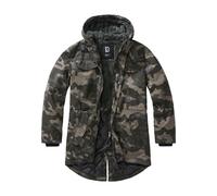 Winterjacke BRANDIT "Brandit Herren Marsh Lake Parka", Herren, Gr. S, schwarzcamo, 80% Polyester, 20% Baumwolle, unifarben, normal, ohne Ausschnitt, Jacken Winterjacke (14585359-S)