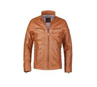 Winterjacke BUGATTI "BUFIDELIO", Herren, Gr. 60, braun (cognac), Obermaterial: 100% Lammleder LEL. Futter: 100% Baumwolle CO., regular fit, Jacken Winterjacke, mit Ziernähten und Reißverschlusstaschen