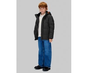 Winterjacke CALVIN KLEIN JEANS "ESSENTIAL PUFFER JACKET", Jungen, Gr. 12/152, schwarz, Web, Obermaterial: 100% Polyester. Futter: 100% Polyester. Wattierung: 100% Polyester, Basic schmal hüftbedeckend