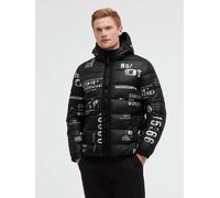 Winterjacke CAMP DAVID, Herren, Gr. L, schwarz, Web, Material: 100% Polyester, Futter: 100% Polyester, Füllung: 100% Polyester, bedruckt, bestickt, regular fit normal, eingesetzt elastischer Bund, Jac