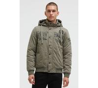 Winterjacke CAMP DAVID, Herren, Gr. XL, vintage khaki, Web, Material: 70% Baumwolle, 30% Polyamid, Futter: 100% Polyester, Wattierung: 100% Polyester, bedruckt, bestickt, regular fit normal, eingesetz