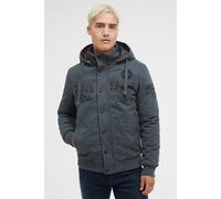 Winterjacke CAMP DAVID, Herren, Gr. XXL, blau shade, Web, Material: 70% Baumwolle, 30% Polyamid, Futter: 100% Polyester, Wattierung: 100% Polyester, bedruckt, bestickt, regular fit normal, eingesetzt