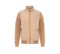 Outdoorjacke CIPO & BAXX "Jacke", Herren, Gr. S, beige, Stoff, 70% Baumwolle, 30% Polyester, gemustert, regular fit normal, Manschette, Jacken Outdoorjacke, mit Sweatärmeln (33778849-S) beige