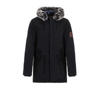Winterjacke CIPO & BAXX "Jacke", Herren, Gr. XXL, grün (khaki), Stoff, 100% Polyester, unifarben, regular fit normal, V-Ausschnitt, Rippbündchen, Jacken Winterjacke, mit Kordelzug zur Taillierung, CM1