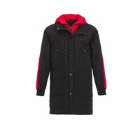 Winterjacke CIPO & BAXX "Jacke", Herren, Gr. L, schwarz, 100% Polyester, unifarben, regular fit normal, V-Ausschnitt, Rippbündchen, Jacken Winterjacke, mit Reißverschluss, CM146 (29380062-L) schwarz