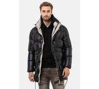Winterjacke CIPO & BAXX "Jacke", Herren, Gr. M, schwarz, 100% Nylon, unifarben, regular fit normal, Jacken Winterjacke, mit seitlichen Schlitzen (76842127-M) schwarz