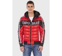 Winterjacke CIPO & BAXX "Jacke", Herren, Gr. XXL, rot, 100% Polyester, gemustert, regular fit normal, Jacken, mit modischer Steppung (70787363-XXL) rot
