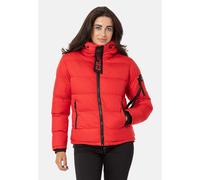 Cipo & Baxx Damen Steppjacke Winterjacke Jacke Kapuze Stehkragen WM138 Rot M